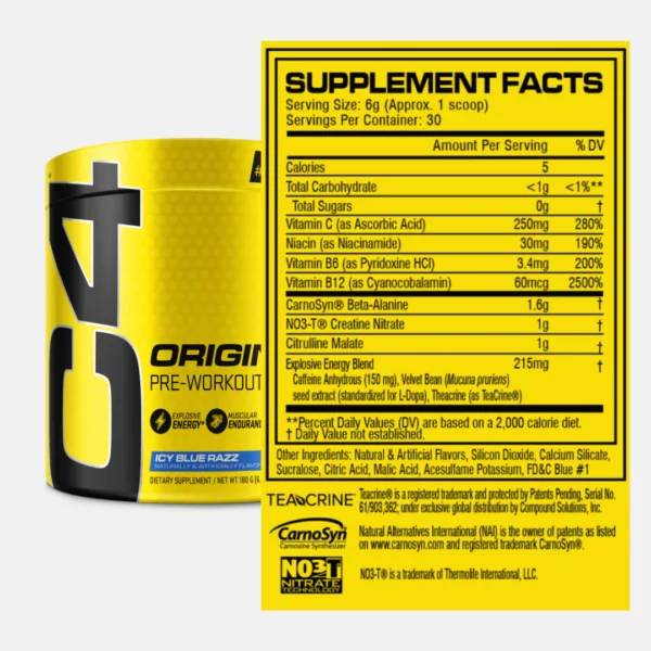 C4 Pre workout Universal Fitness