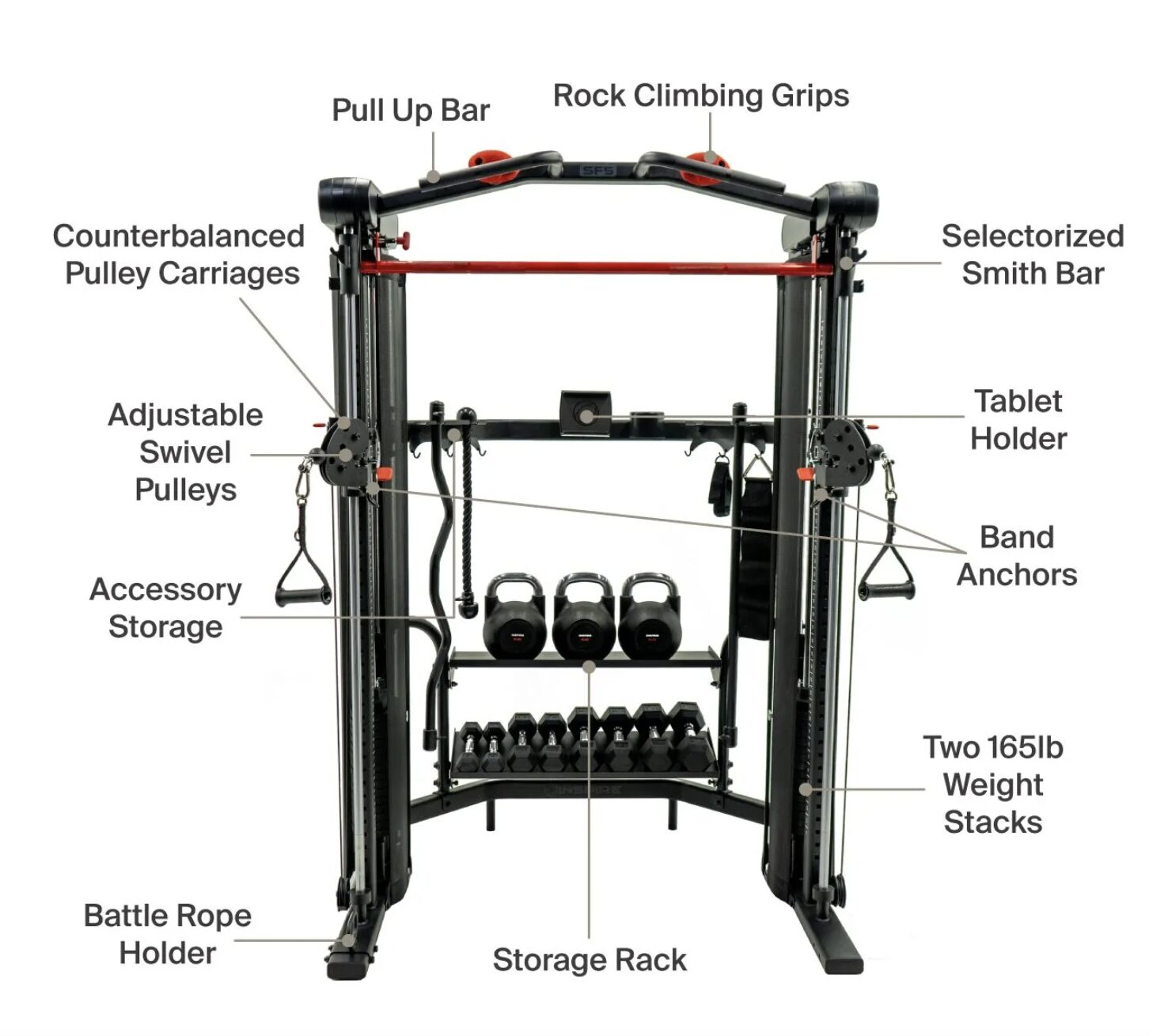 Multiuso / Smith SF5 + Rack Inspire - Imagen 2