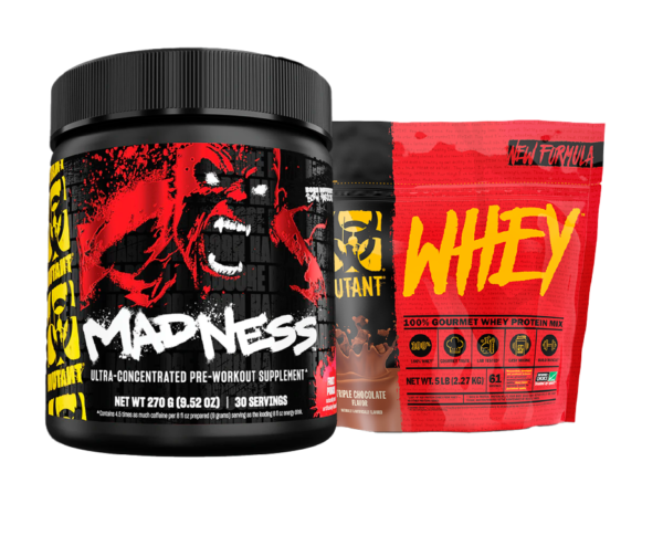 Combo Whey 5lb + Pre-workout Madness Mutant