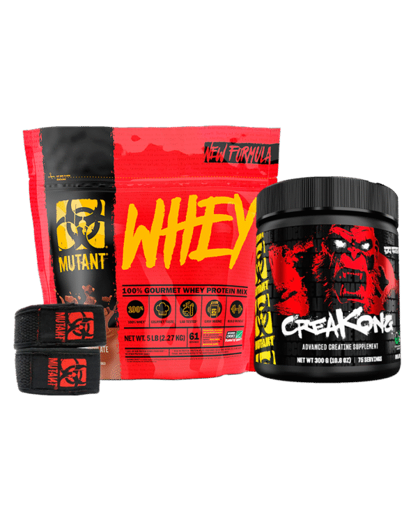 Whey Vainilla 5lb + Creatina gratis + Lifting strap