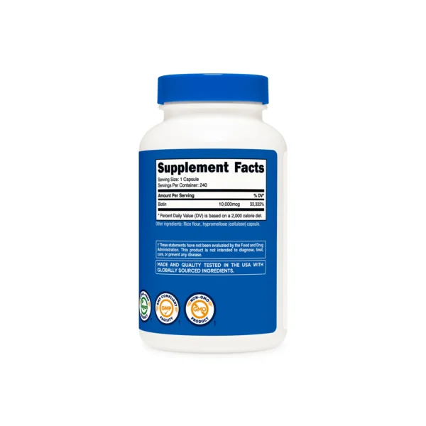 Biotin Nutricost - Imagen 2