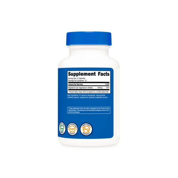 Magnesio de Citrato Nutricost - Imagen 3