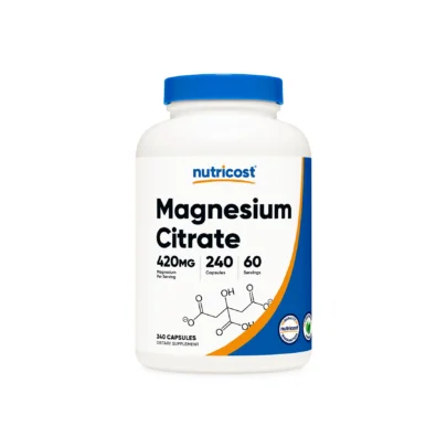 Magnesio de Citrato Nutricost