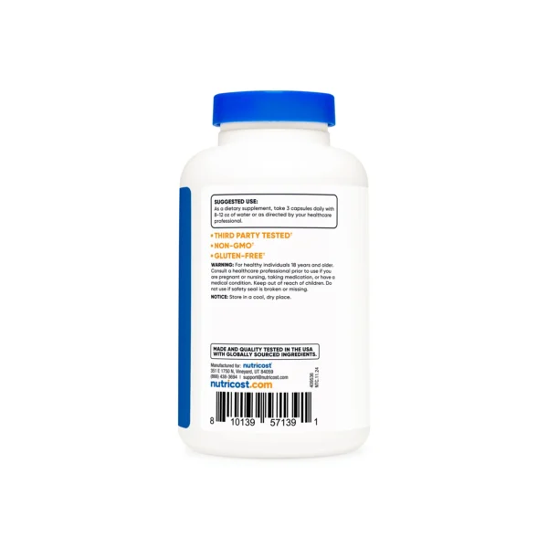 Magnesio de Glicinato 210mg nutricost - Imagen 3