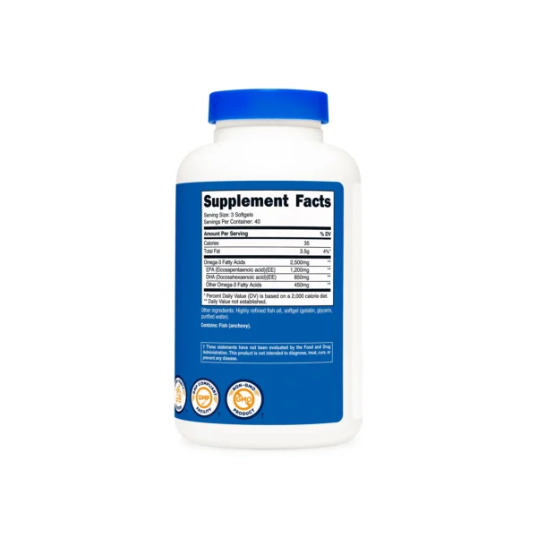 Omega 3 1250mg Nutricost - Imagen 2