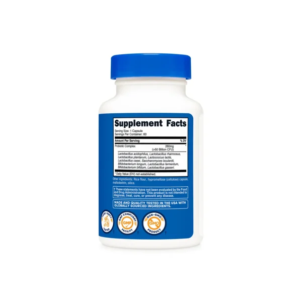 Probioticos Complex 50 billones CFU Nutricost - Imagen 2