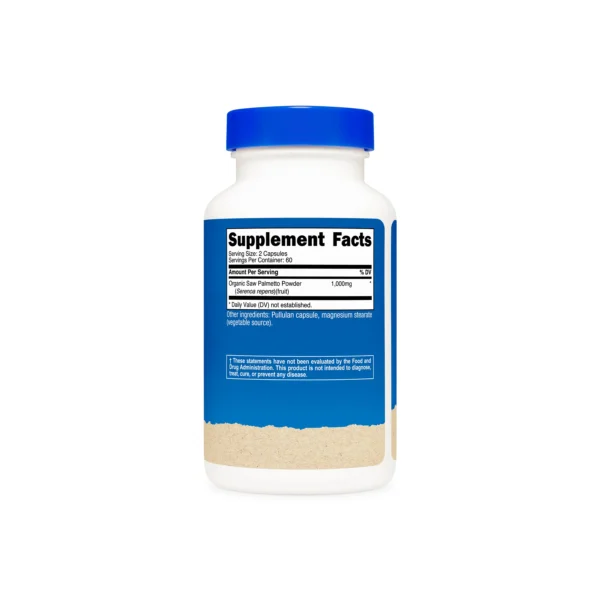Saw Palmetto 500mg Nutricost - Imagen 2