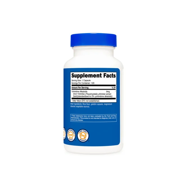 Yohimbe Bark 9MG Nutricost - Imagen 3