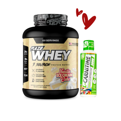 Combo whey 5lb raze + L-carnitine